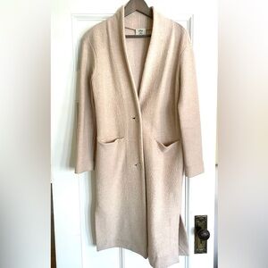 Wilfred Cream Wool Sweater Trench Coat - Size XS